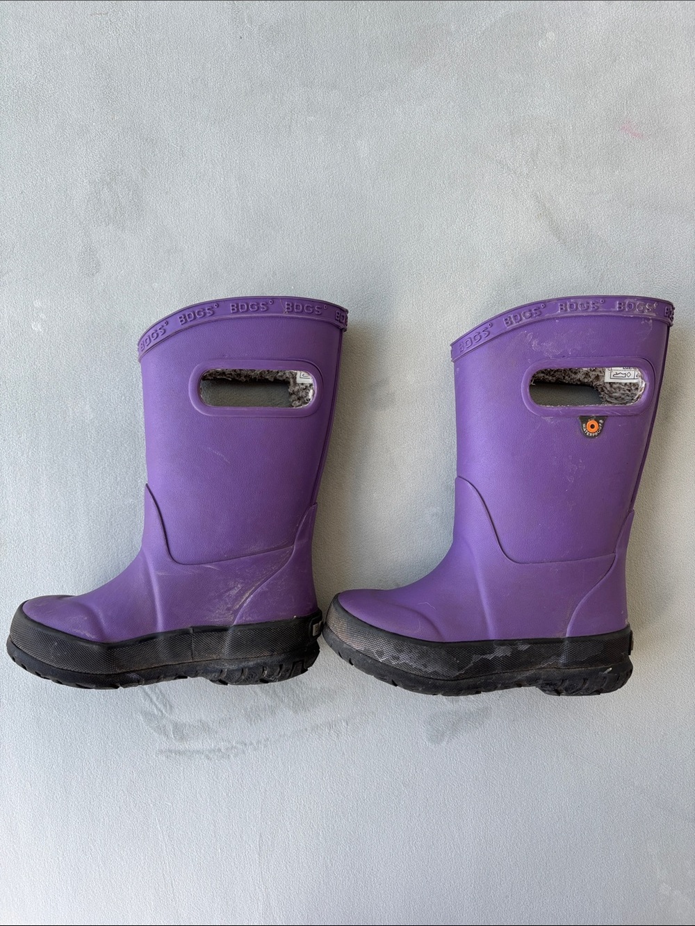 Bogs Kids Purple Waterproof Pull-On Rain Boots